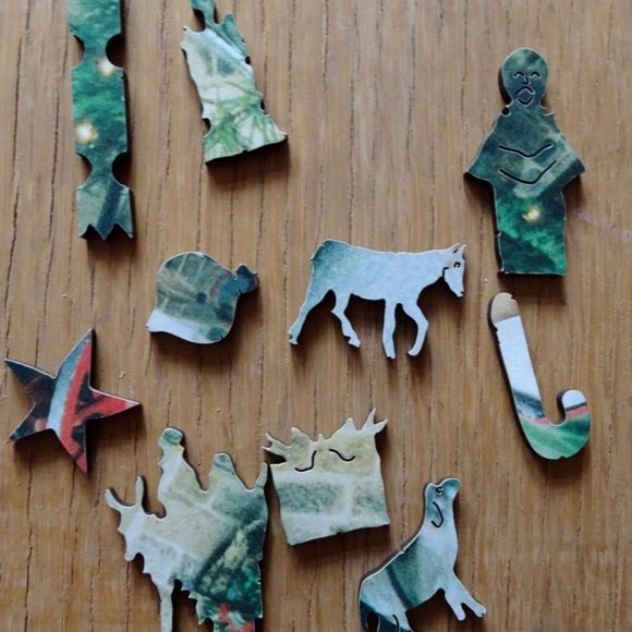 Wentworth Jigsaw Puzzle Wooden 250 Piece Christmas Time In Bakewell Damaged - Picture 3 of 10